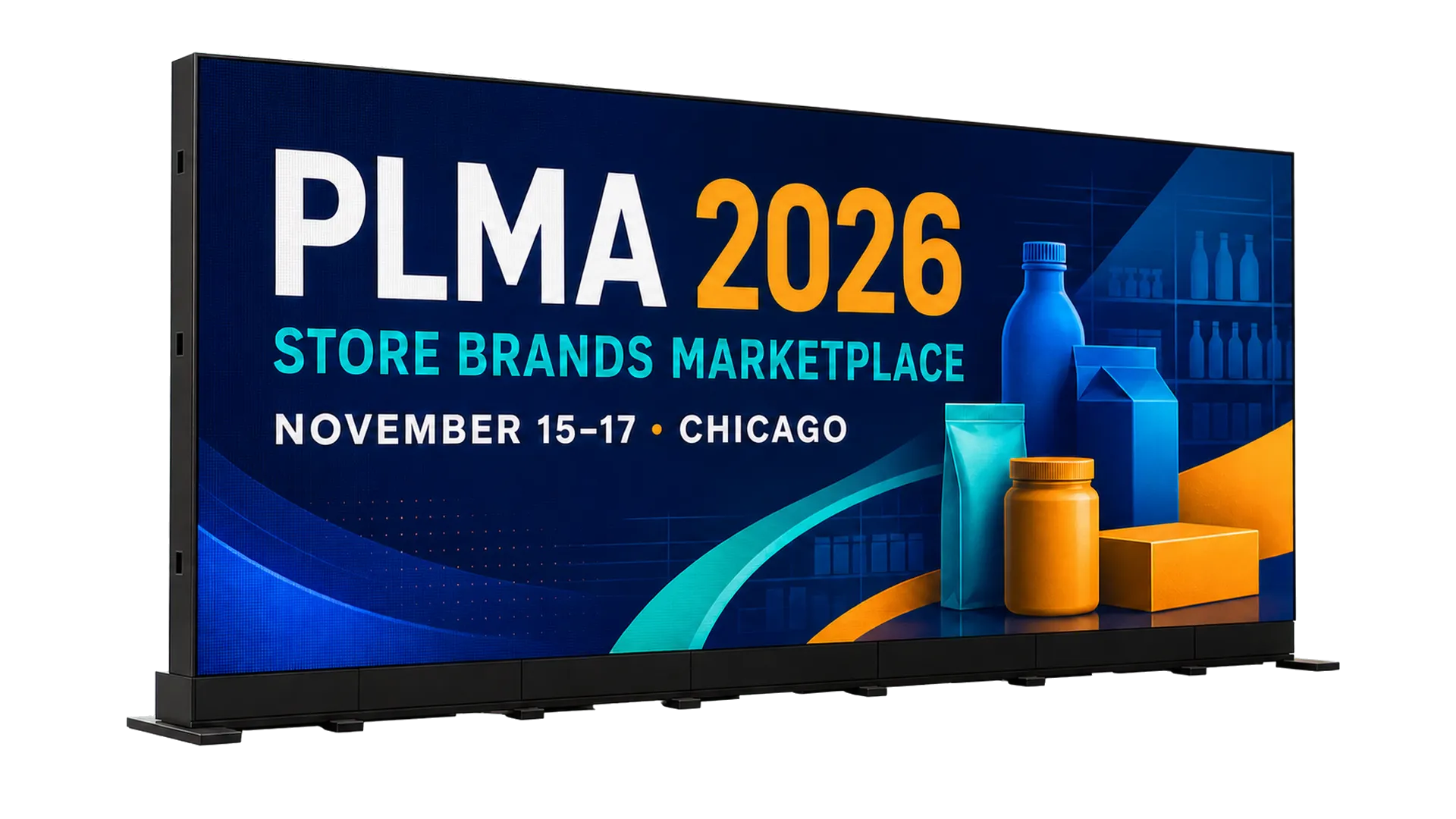 Large modular LED video wall